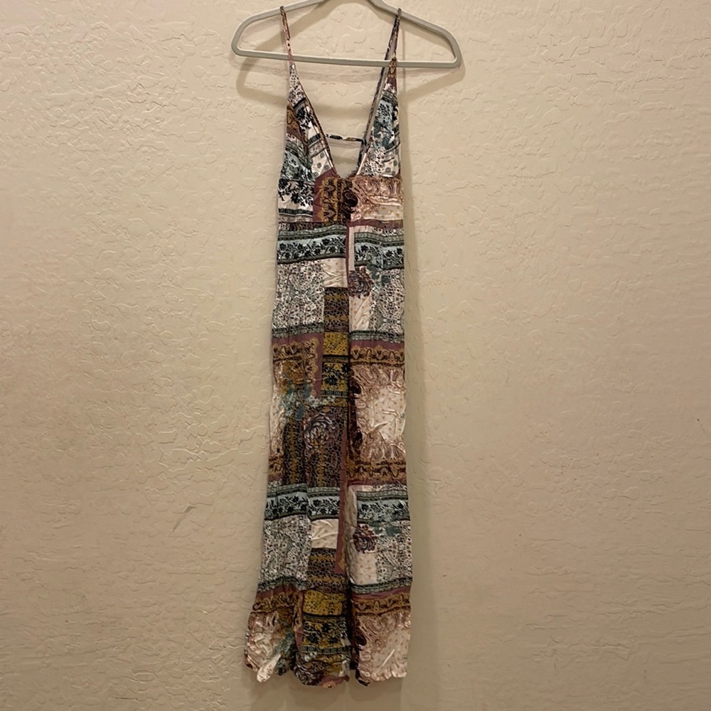 Free People Margarita Patchwork Jumpsuit